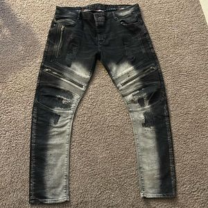 Dark brown and tan rockstar jeans great condition